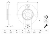 Bremsscheibe RENAULT CAPTUR