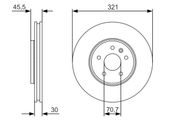 Bremsscheibe OPEL CASCADA