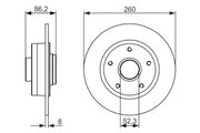 Bremsscheibe RENAULT MEGANE CC
