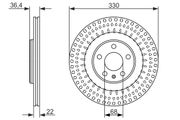 Bremsscheibe AUDI ALLROAD