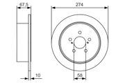 Bremsscheibe SUBARU OUTBACK
