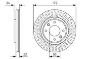 Bremsscheibe OPEL CORSA