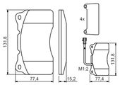 Bremsbelagsatz, Scheibenbremse ALFA ROMEO 156