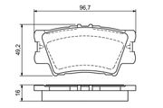 Bremsbelagsatz, Scheibenbremse TOYOTA CAMRY