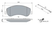 Bremsbelagsatz, Scheibenbremse VW AMAROK