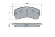 Bremsbelagsatz, Scheibenbremse VW CRAFTER 30-50