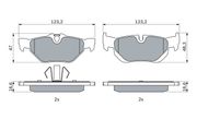 Bremsbelagsatz, Scheibenbremse BMW X5