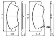 Bremsbelagsatz, Scheibenbremse HONDA CIVIC