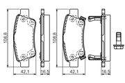 Bremsbelagsatz, Scheibenbremse HONDA CR-V