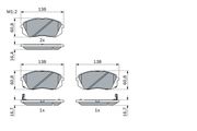 Bremsbelagsatz, Scheibenbremse HYUNDAI ix35