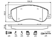 Bremsbelagsatz, Scheibenbremse VW AMAROK