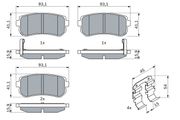 Bremsbelagsatz, Scheibenbremse KIA PICANTO