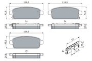 Bremsbelagsatz, Scheibenbremse OPEL CASCADA