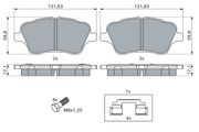 Bremsbelagsatz, Scheibenbremse FORD COURIER