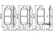 Bremsbelagsatz, Scheibenbremse SUZUKI GRAND VITARA