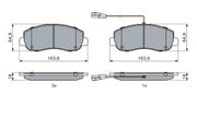 Bremsbelagsatz, Scheibenbremse OPEL MOVANO
