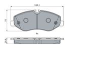 Bremsbelagsatz, Scheibenbremse MERCEDES-BENZ V-KLASSE