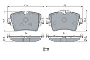 Bremsbelagsatz, Scheibenbremse BMW 02