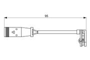 Warnkontakt, Bremsbelagverschleiß MERCEDES-BENZ SPRINTER 2-t