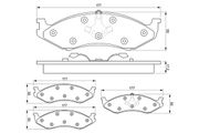 Bremsbelagsatz, Scheibenbremse KIA CARNIVAL / GRAND CARNIVAL