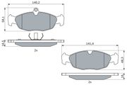 Bremsbelagsatz, Scheibenbremse OPEL CORSA