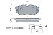 Bremsbelagsatz, Scheibenbremse VW CRAFTER 30-35
