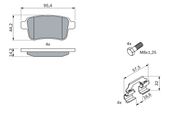 Bremsbelagsatz, Scheibenbremse RENAULT KANGOO