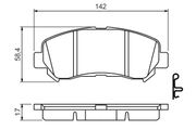 Bremsbelagsatz, Scheibenbremse NISSAN QASHQAI