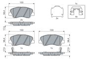 Bremsbelagsatz, Scheibenbremse HYUNDAI