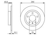Bremsscheibe OPEL CORSA