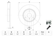 Bremsscheibe SMART CITY-COUPE