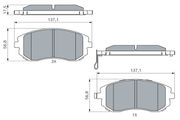 Bremsbelagsatz, Scheibenbremse SUBARU OUTBACK