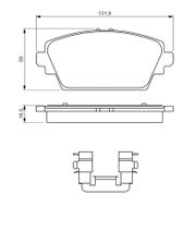 Bremsbelagsatz, Scheibenbremse NISSAN ALMERA