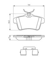 Bremsbelagsatz, Scheibenbremse PEUGEOT 308 CC