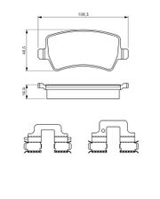 Bremsbelagsatz, Scheibenbremse VOLVO XC60