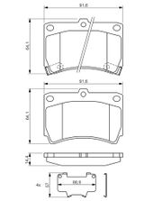 Bremsbelagsatz, Scheibenbremse MAZDA DEMIO