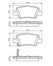 Bremsbelagsatz, Scheibenbremse TOYOTA AURIS