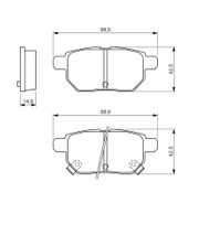 Bremsbelagsatz, Scheibenbremse TOYOTA IQ