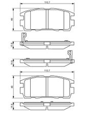 Bremsbelagsatz, Scheibenbremse OPEL ANTARA