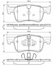 Bremsbelagsatz, Scheibenbremse CITROËN BERLINGO