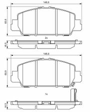 Bremsbelagsatz, Scheibenbremse HONDA HR-V