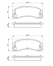 Bremsbelagsatz, Scheibenbremse TOYOTA COROLLA