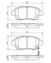 Bremsbelagsatz, Scheibenbremse TOYOTA COROLLA