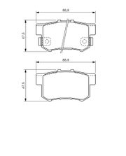 Bremsbelagsatz, Scheibenbremse HONDA CR-Z