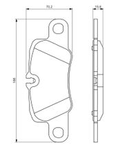 Bremsbelagsatz, Scheibenbremse PORSCHE PANAMERA