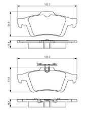 Bremsbelagsatz, Scheibenbremse OPEL VECTRA