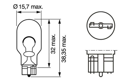 Produktbild für Glühlampe, Blinkleuchte