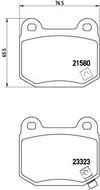 Produktbild für Bremsensatz-Hinterachse COATED DISC LINE / STANDARD