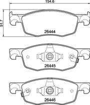 Bremsbelagsatz, Scheibenbremse TOYOTA AYGO