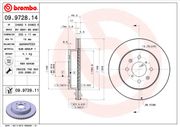 Bremsscheibe OPEL AGILA